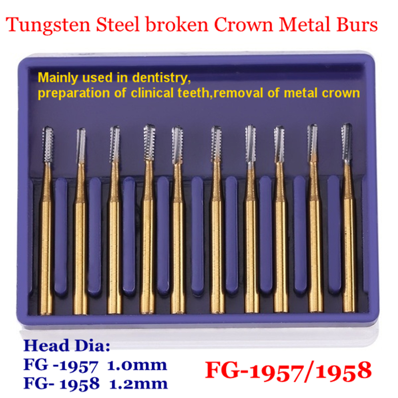 Best of 10pcs High Speed Dental Tungsten Steel Carbide Burs Crown Metal Cutting Burs FG-1957 / 1958 Dentistry Dentist Tools Reviews & Tips