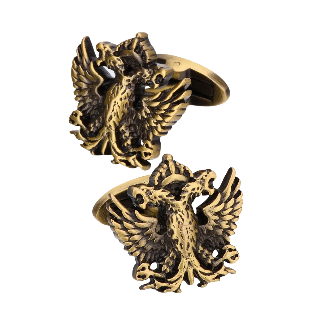 Noble Cuff Links Double Headed Eagle Shirt Stud for Tuxedo Shirts Business