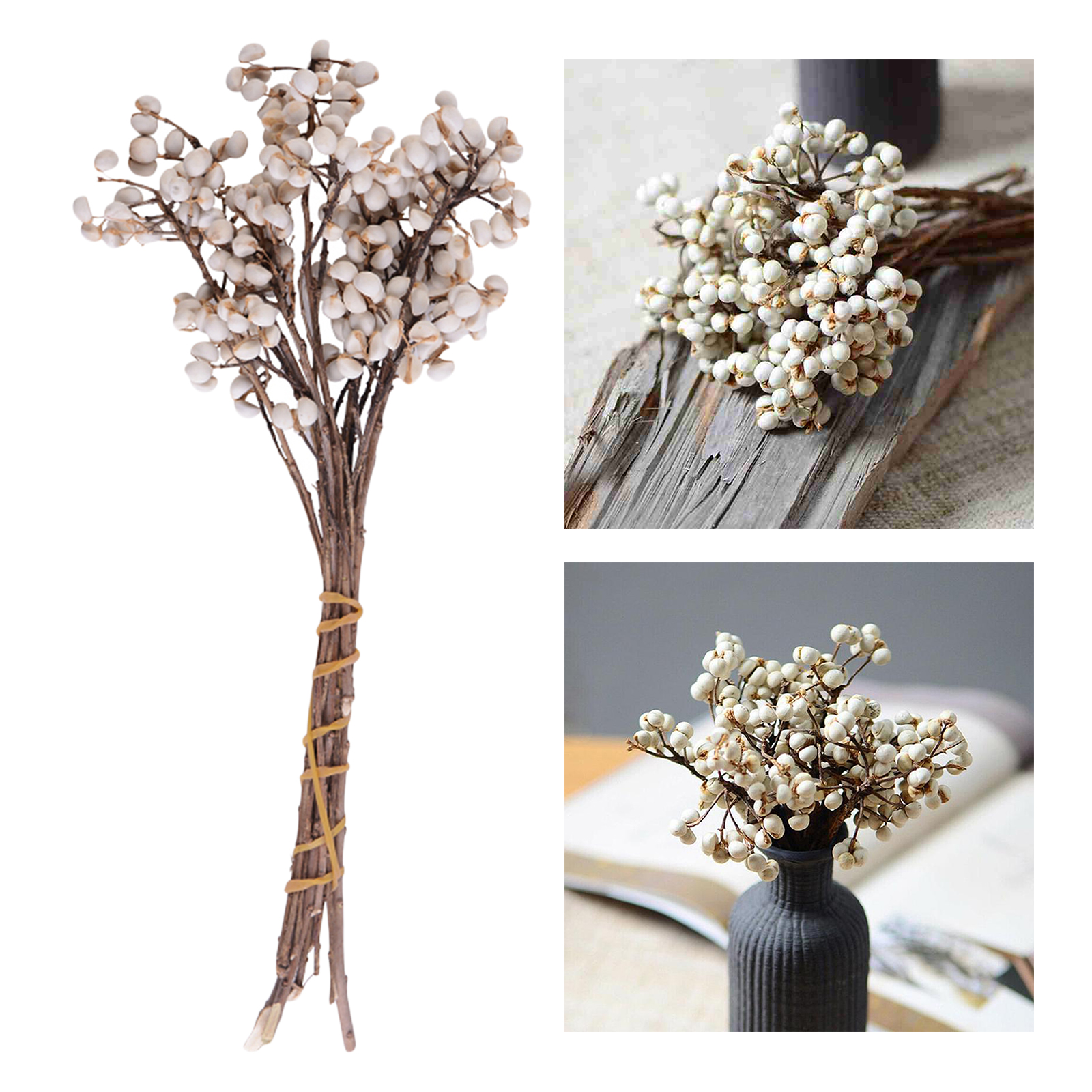 Cotton Ball Stems Plants Branches Stalks Vase Filler DIY Wedding Home Decor