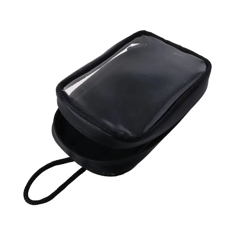 bolsa universal preta para bolsa transparente com tanque de gás magnético para celulares motos
