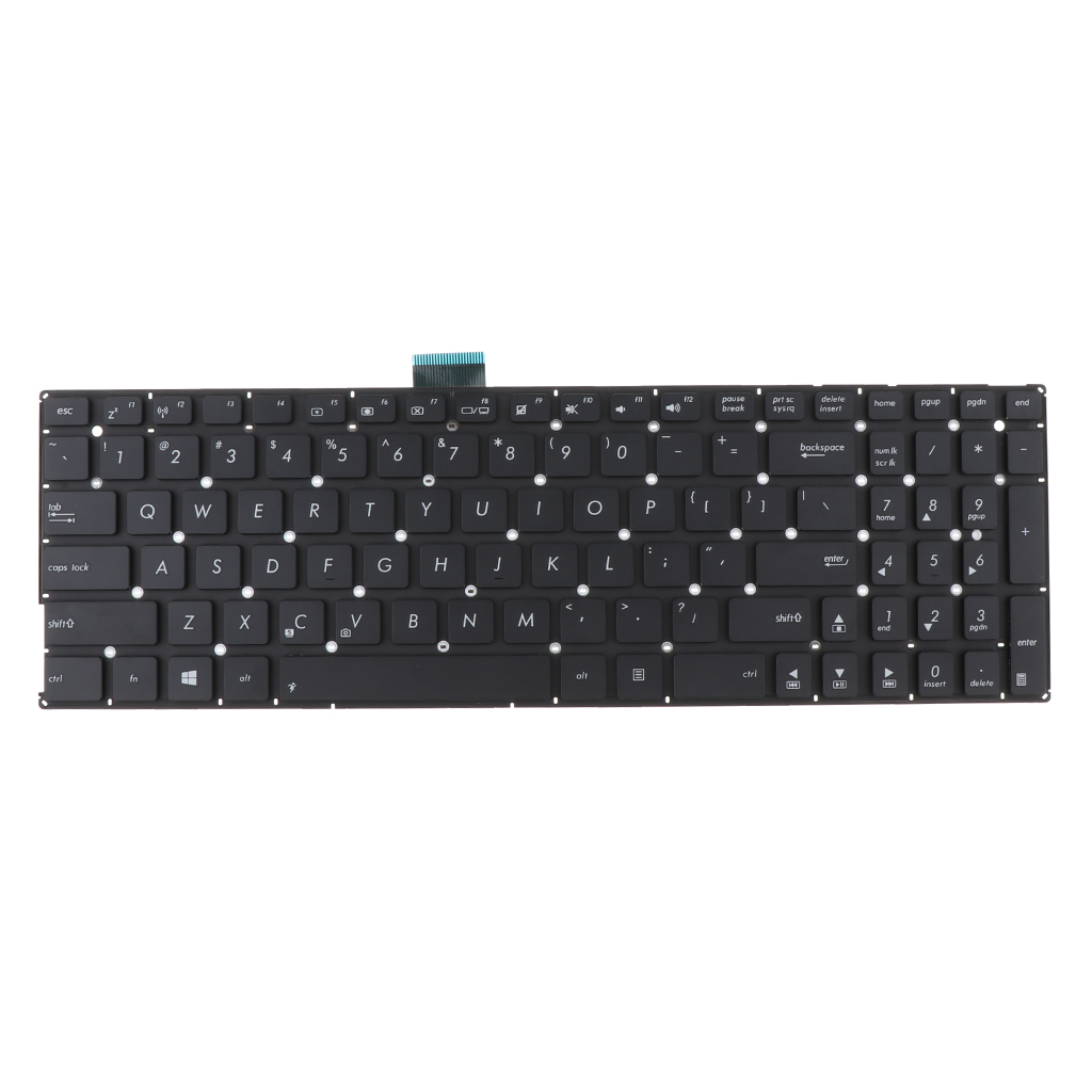 Laptop Keyboard for ASUS X555/X555L/K555/F555L, to Replace Faulty, Cracked or Broken Keyboard, Black