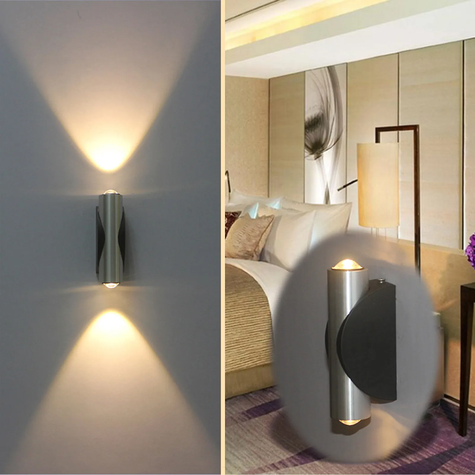 Details about   Double-headed LED Wall Lamp Home Sconce Bar Porch Wall Decor Ceiling Light Blue 