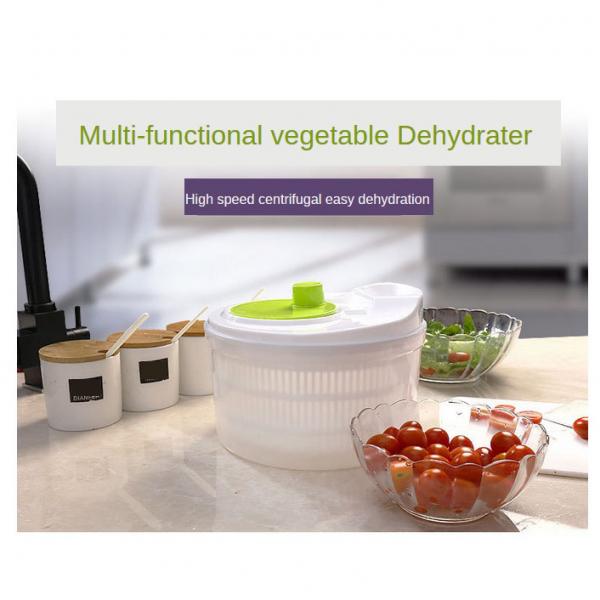 1pc 5L Salad Spinner Vegetable Washer BPA Free and Quick Dry Anti-Wobble Tech Shaker