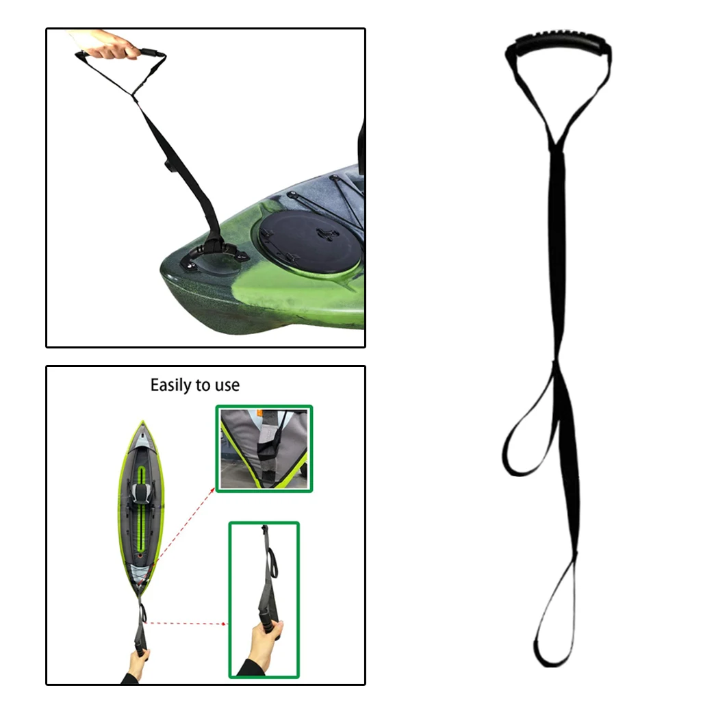Nylon Kayak Stand Up Strap Drag Handles Standing Rope Pulling Cord Standing Aid Dragging Accessories for Kayakers Anglers