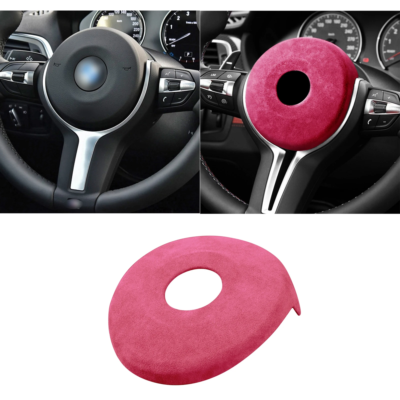Vehicle Steering Wheel Cover Trim Frame Sticker Compatible For  F34 F20 F22 E84 2 Series 3 Series 