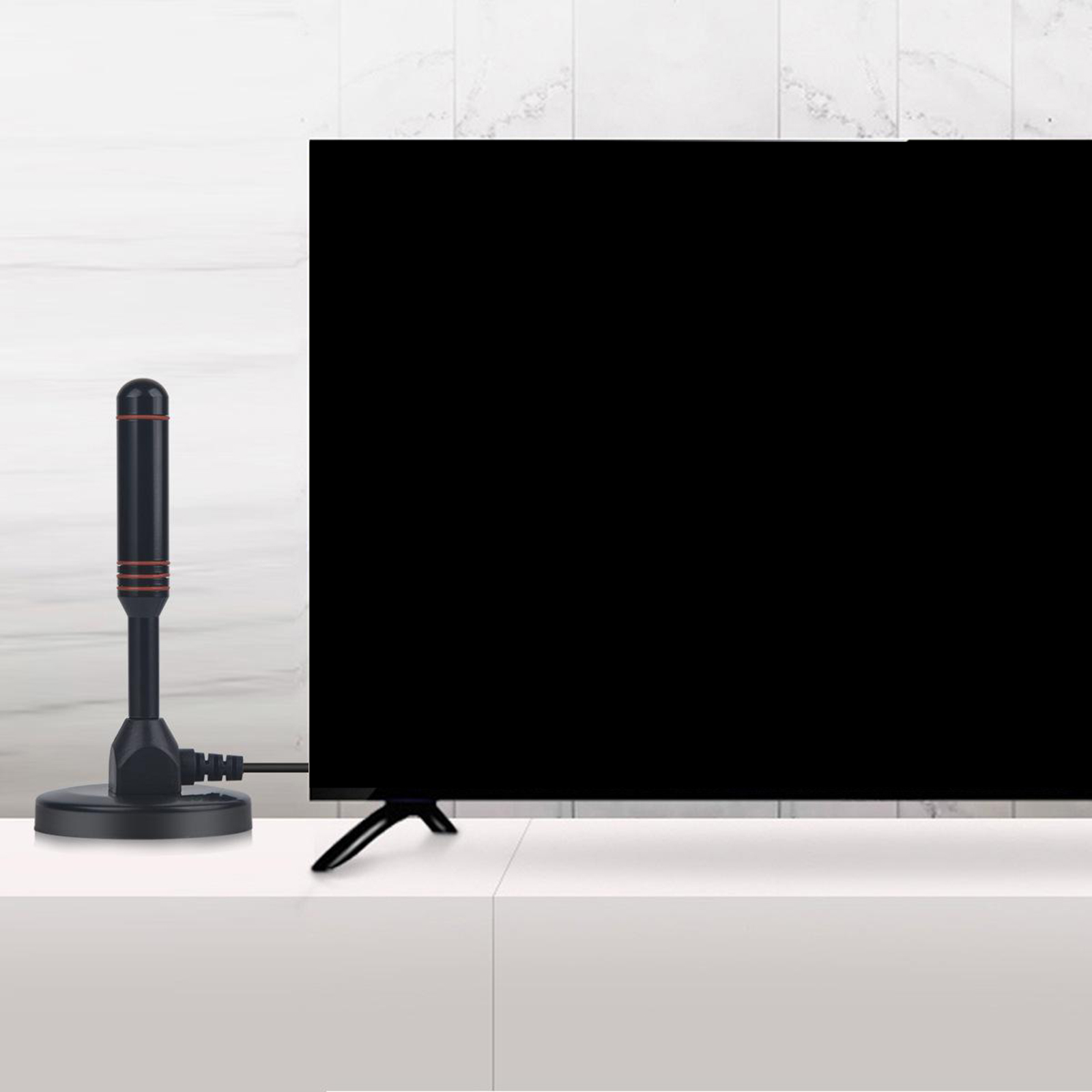 Long 200 Miles Range TV Antenna with Amplifier ATSC/DMB-T/ISDB-T for Tuner VHF/UHF Local Channels