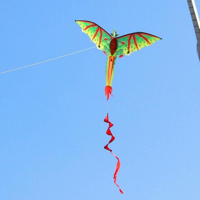 3D Dinosaur Kite Long Tail Design,Easy to Fly 3D Single Line Kite Enjoyable Kite for Adults Kids 3D Kite for Outdoor Beach Park