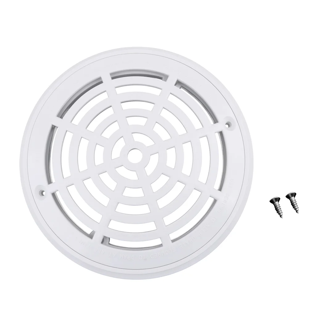 Plastic 8`` Main Drain Cover Anti-Vortex Suction Outlet Fittings Accessary