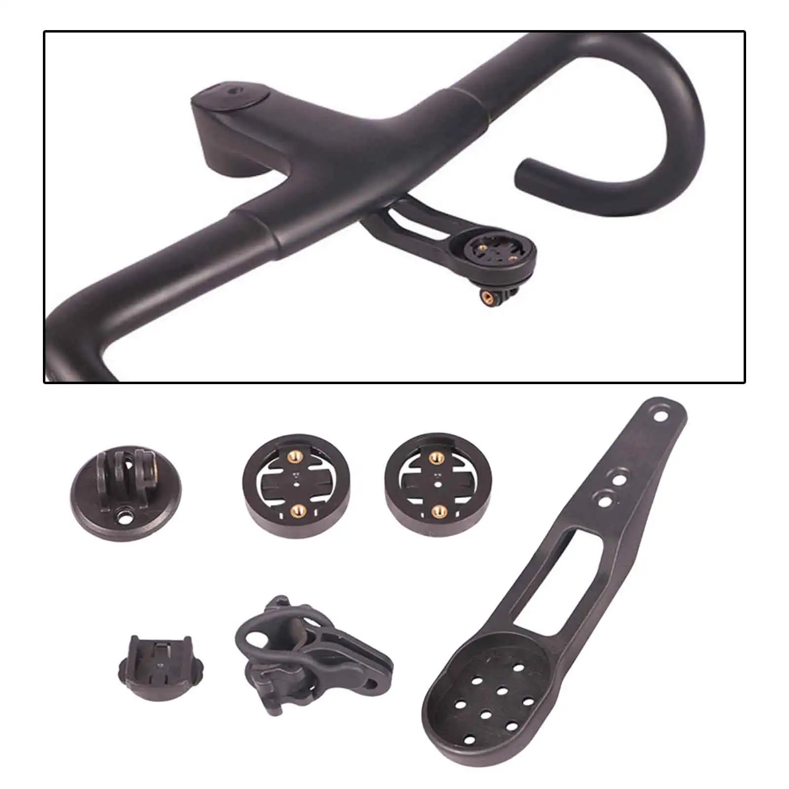 Handlebar Stem Extension Road Bike Bicycle Accessories Equiment for Sports Camera Easy Operation Handy Carry