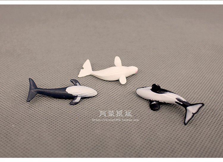 Miniature Decor Oceans Animal Model Small Beluga Killer Whale Sea Turtle Aquarium blue whale Fish Tank Accessories Figurine Toys