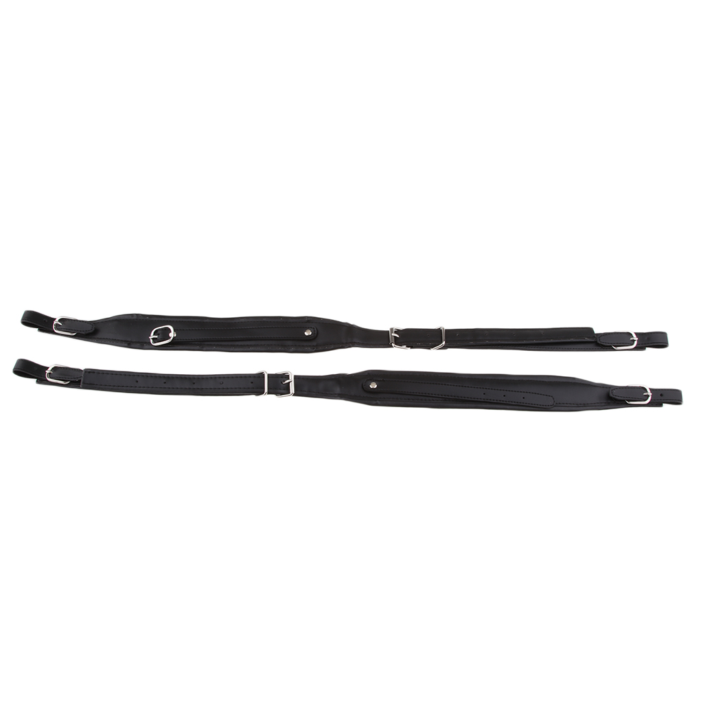 Adjustable Piano Accordion PU Leather Shoulder Straps for 80 96 120 Bass