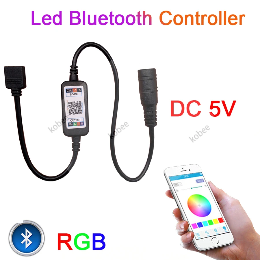 DC 5V 12V Mini RGB Bluetooth LED Controller For LED Strip Light