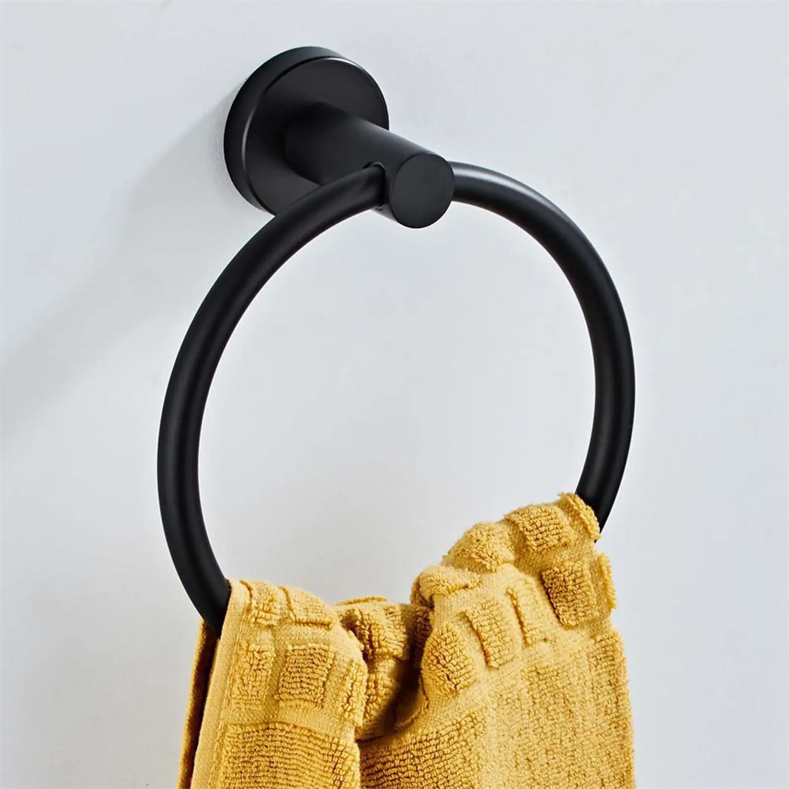 Stainless Steel Towel Rings for Bathroom Hand Towel Holder Modern Circle Towel Hanger Round Towel Rack Wall Mounted Towel Rings