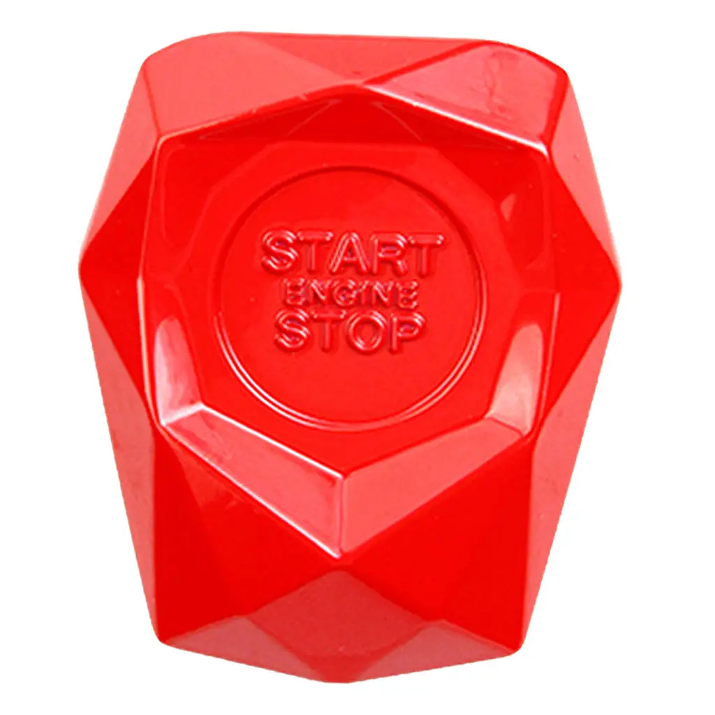 Red Car Start Button Protective Cover Universal Car Engine Start Stop Push Button Switch Cover Decorative Trim