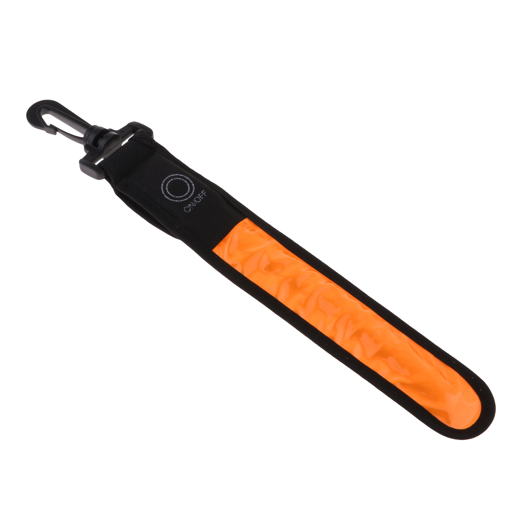 Backpack Reflective Strip Cycle Hiking School Bag Night LED Reflector Light for Outdoor Cyclists, Joggers, Students