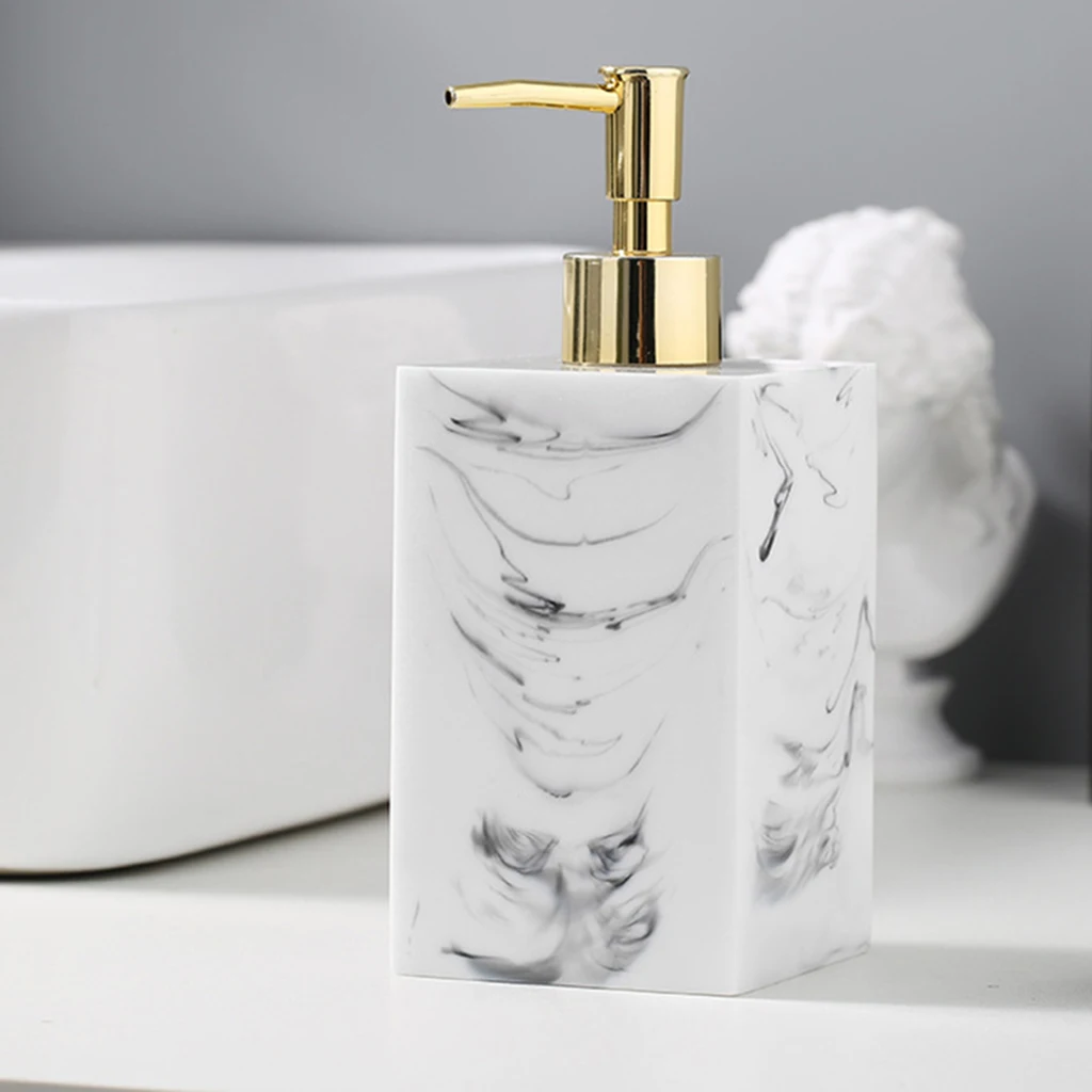 500ml Bathroom Countertop Plastic Pump Bottle 500ml Lotion Shampoo Dispenser