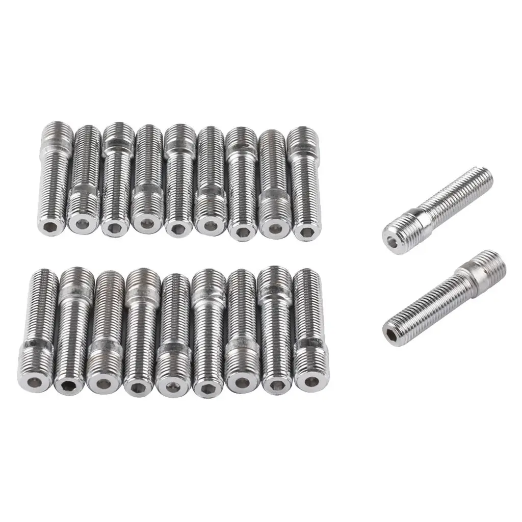 20x M14*1.25 To M12*1.5 58mm Long Wheel Stud Conversion Kit For German Cars