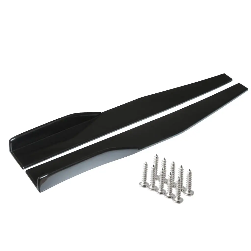A Pair Of Side Skirts Made Of Plastic With 10 Screws 75x4,5x5cm