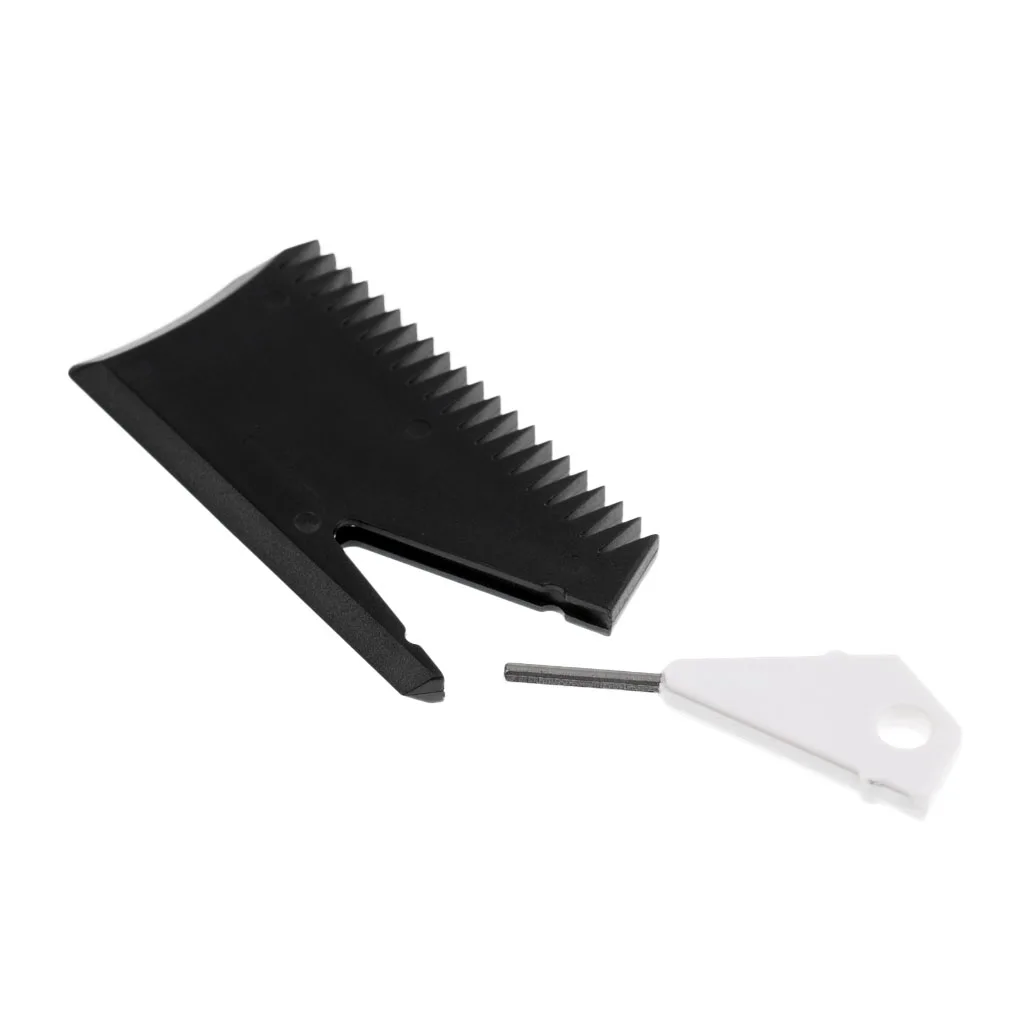 Plastic Surfboard Wax Comb     Surf Board Wax Comb Remover with Fin Key Maintenance Safety Tool for Water Surfing Sport