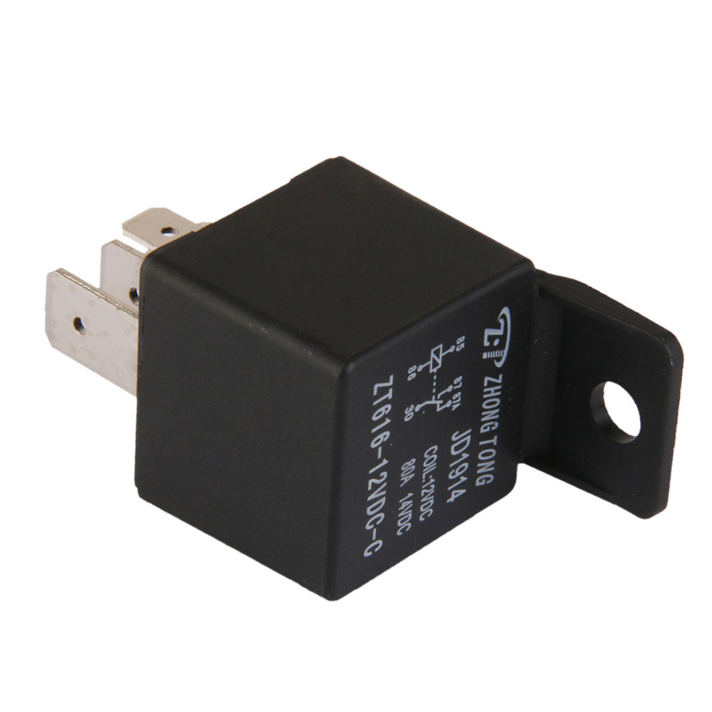 Car Truck Auto Automotive DC 12V 80A 80 AMP SPDT Relay Relays 5-Pin