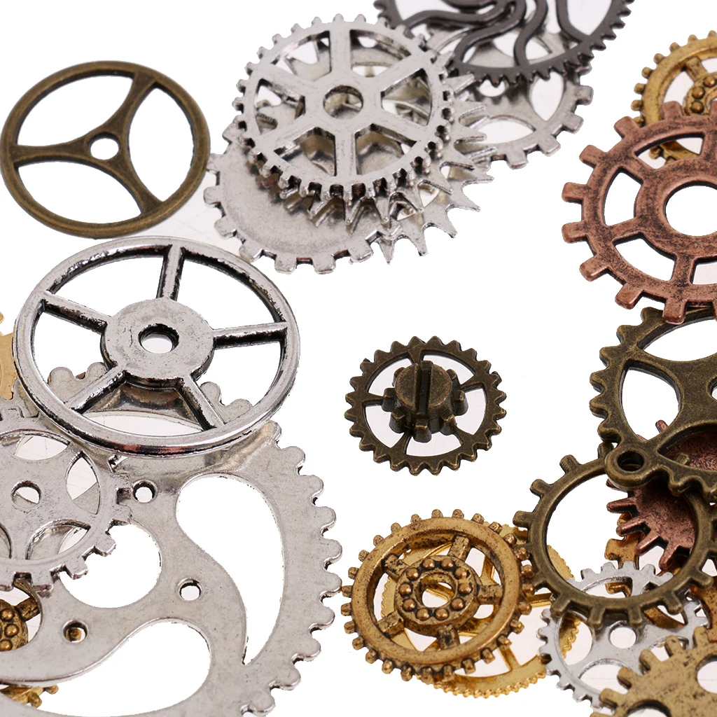 100g Watch Parts Charms Steampunk Pendants Jewellery Art Craft Gears DIY