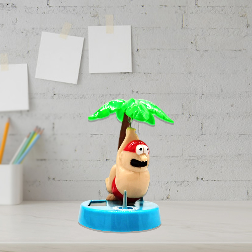 Solar Powered Dancing Animal Swinging Car Animated Shark Dancer Toy Car Decors