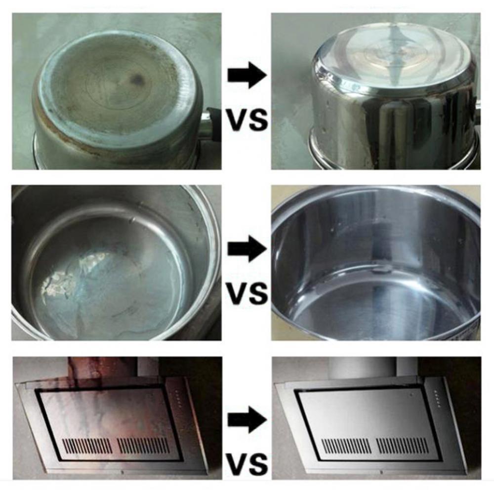 500G Rust Remover Cleaner Kitchen Stainless Steel Cleaning Paste Pot Polishing Pan Kitchenwares Stain Dirt Cleaner Accessories
