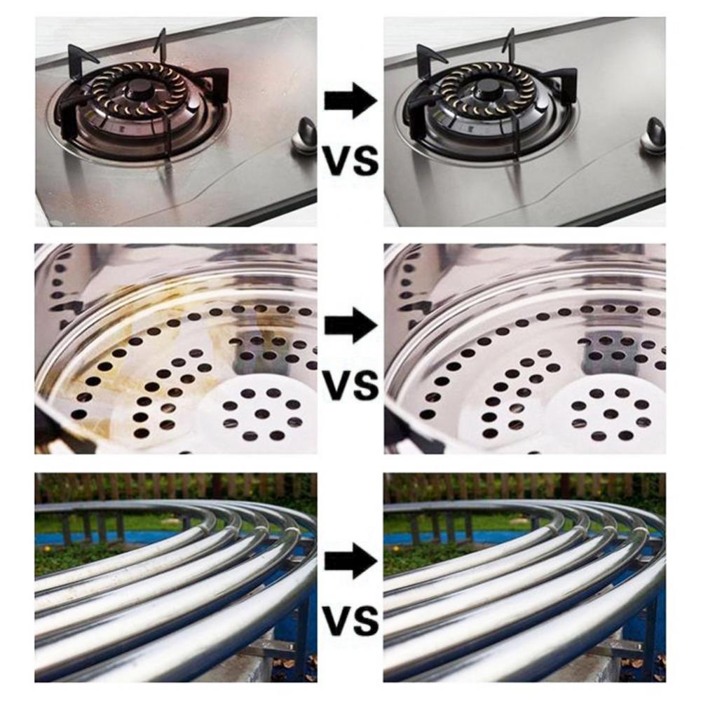 500G Rust Remover Cleaner Kitchen Stainless Steel Cleaning Paste Pot Polishing Pan Kitchenwares Stain Dirt Cleaner Accessories