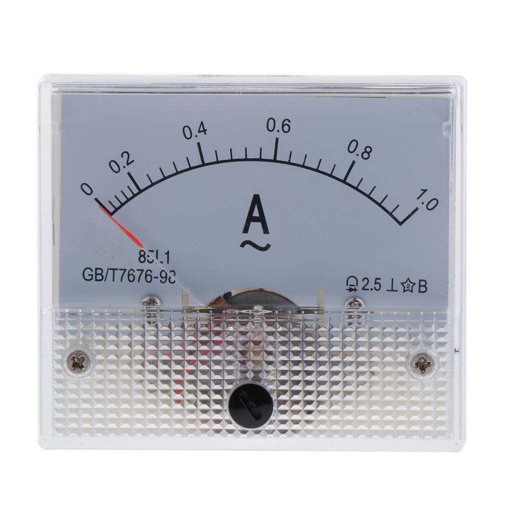  curate 85L1   Analog Panel Ammeter Gauge Ampere Current Meter Plastic, Copper