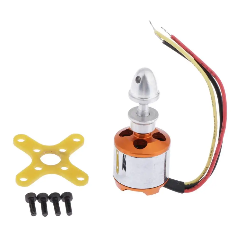 A1510 2200kv Brushless Outrunner Motor 13T for RC Aircraft KK Quadcopter Racing Drone