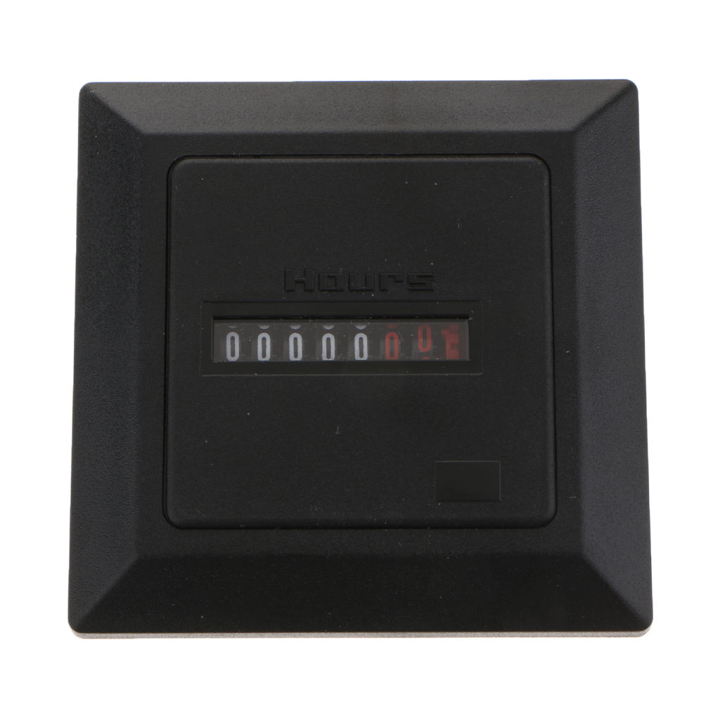 Timer Square Time Operating Hours Counter Digital Hour Meter Hourmeter Gauge AC220-240V
