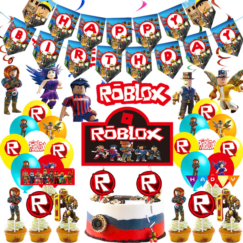 Roblox Party Decor Roblox Party Supply Roblox Cake Topper Printable ...