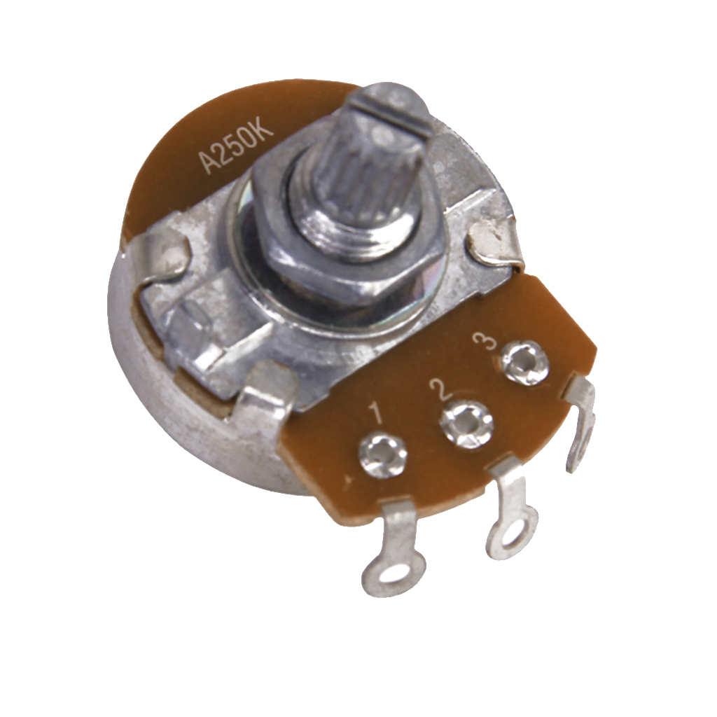 Audio Taper Potentiometer Mini 250K Volume Guitar Pot Supplies