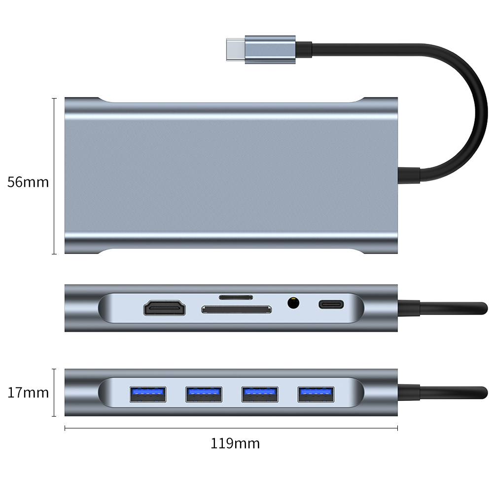 doca estação multiport adaptador com 4k hdmi