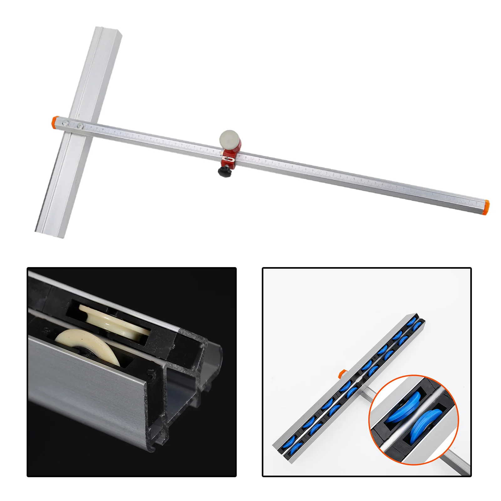 Self-controlled Oiling Glass Cutter Tile Cutting Tool Adjsutable with 60cm/23.6 inch For Glass Strip and Circle Glass Cutter