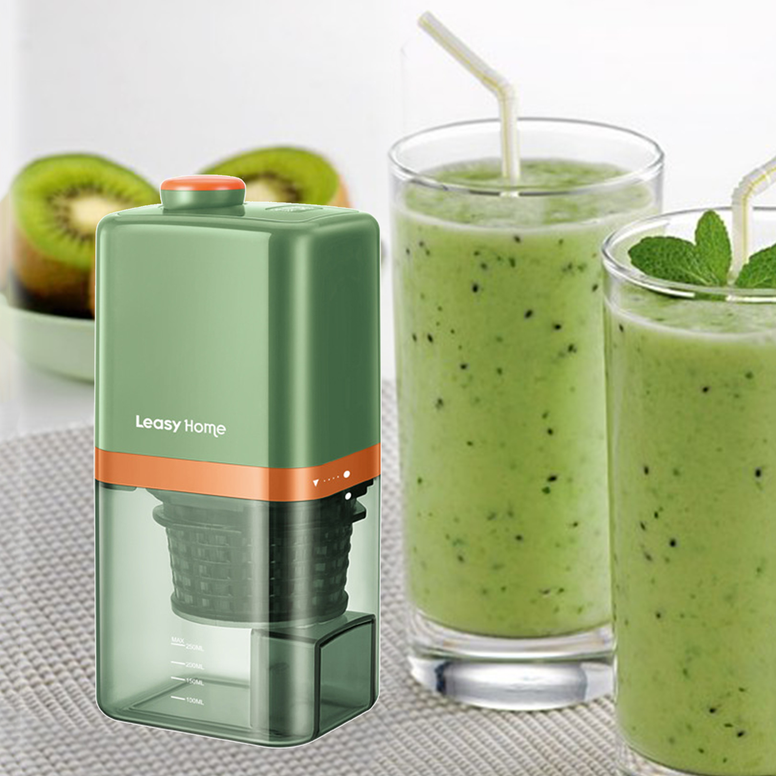 Portable Juicer 60W Multifunction Handheld Fruit Extractor Blender Machine USB Easy Clean for Orange Fruit Squeezer