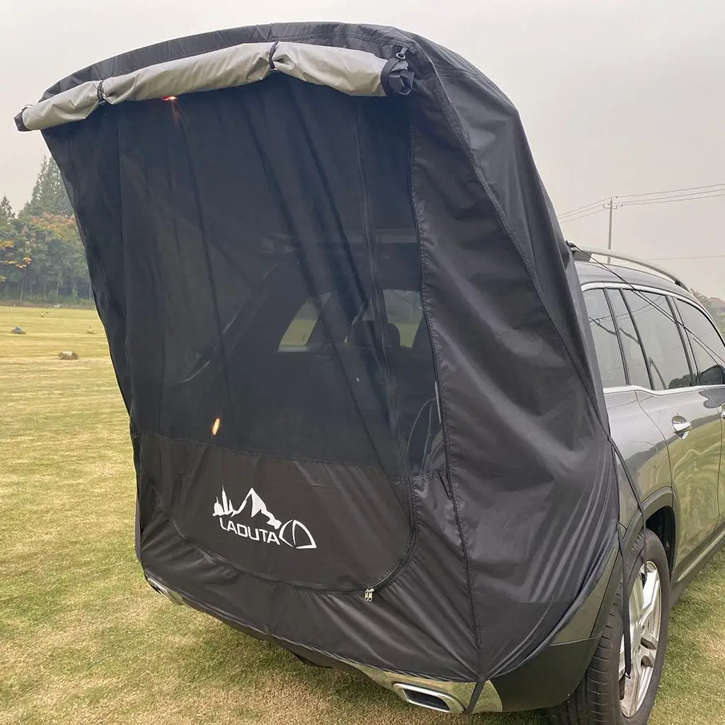 SUV Trunk Tent Extension 2 Person Outdoor Self-driving Lightweight Sun Shelter Barbecue Canopy Anti-Mosquito