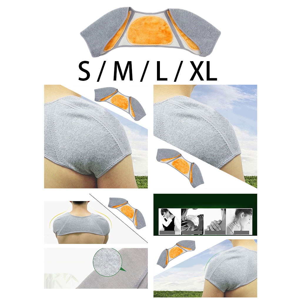 Warmer Shoulder Support Protection Breathable Fabric Back Pad Guard for Gym Office Sports Air-Conditioning Room Posture