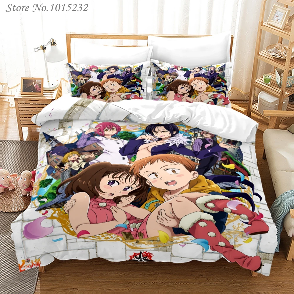 The Seven Deadly Sins 3D Printed Bedding Set Duvet Covers Pillowcases Comforter Bedding Set Bedclothes Bed Linen 04