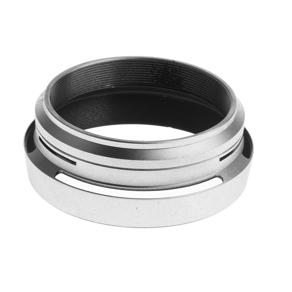 Silver 49mm Filter Lens Hood Shade for  Finepix X100 X100S Camera