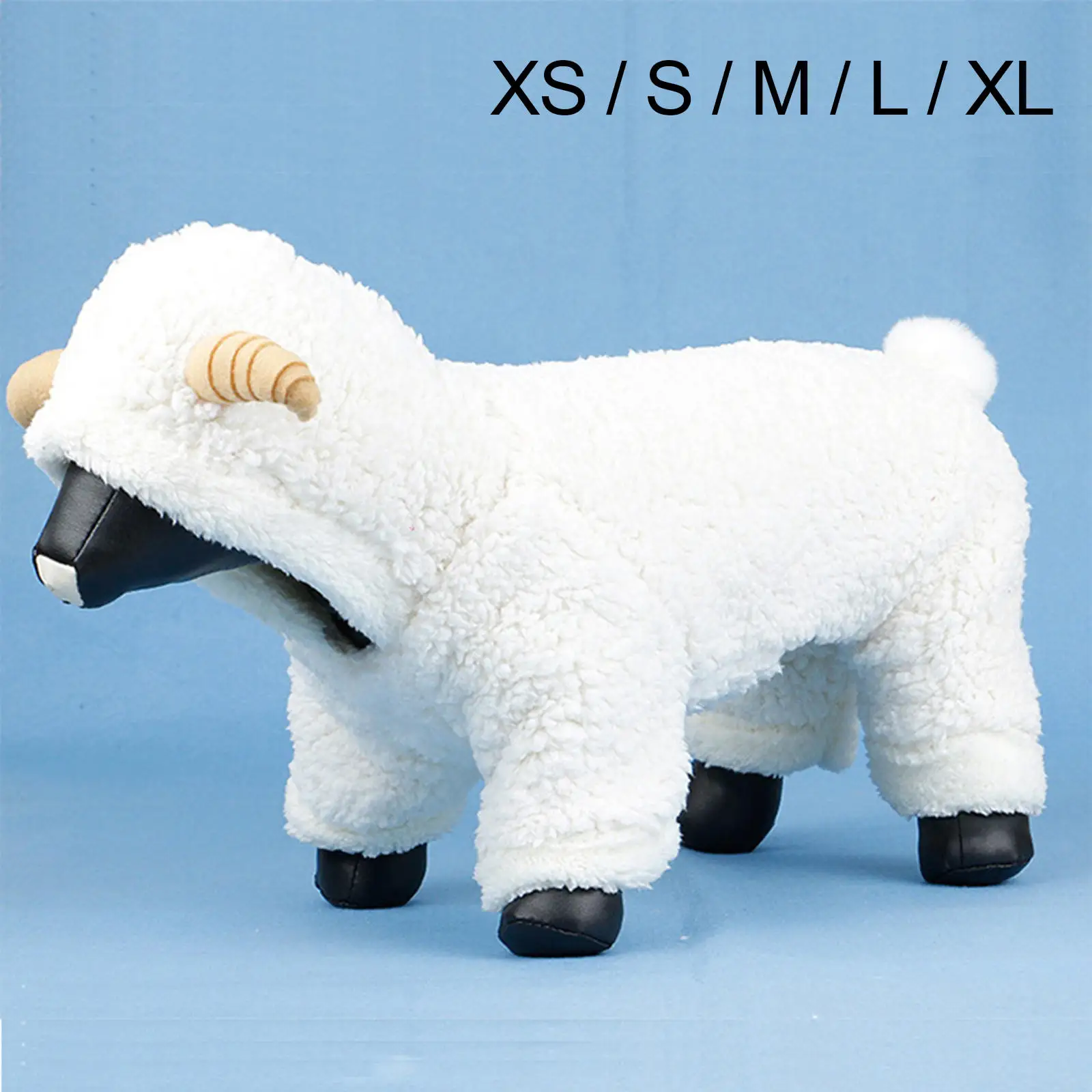 Creative Dog Clothes Funny Party Hoodie Warm Sheep Costume Outfits for Christmas Holiday Cosplay Party Accessories