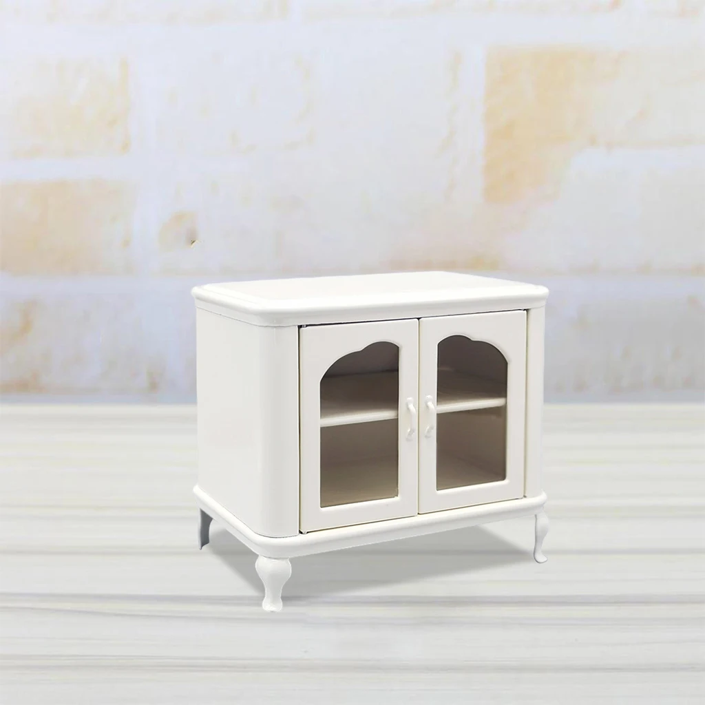 6th Doll House White Cabinet Cupboard Kitchen Furniture Decorative Toys