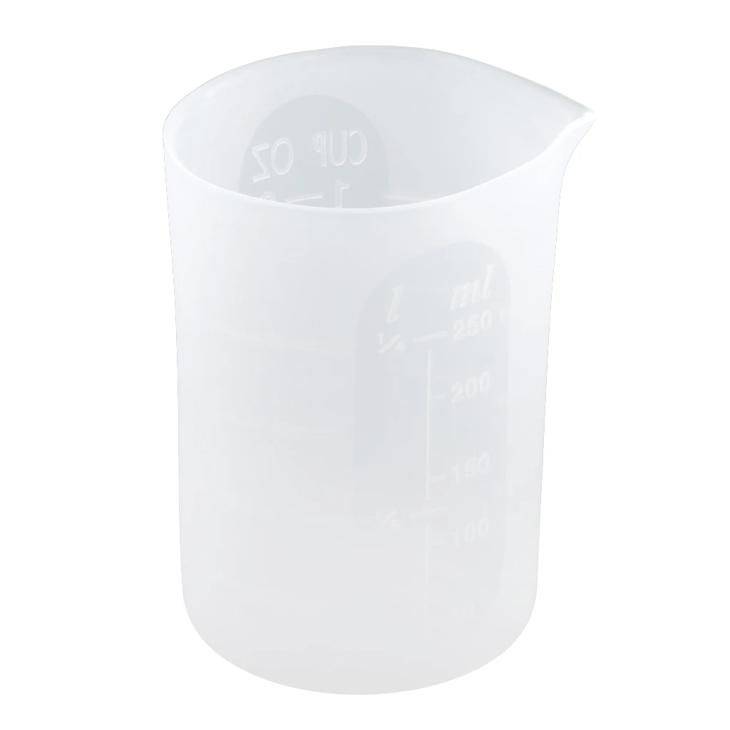 1 Piece Measuring Cup Silicone Measuring Cup 250 Ml Small Resin Glue Tool