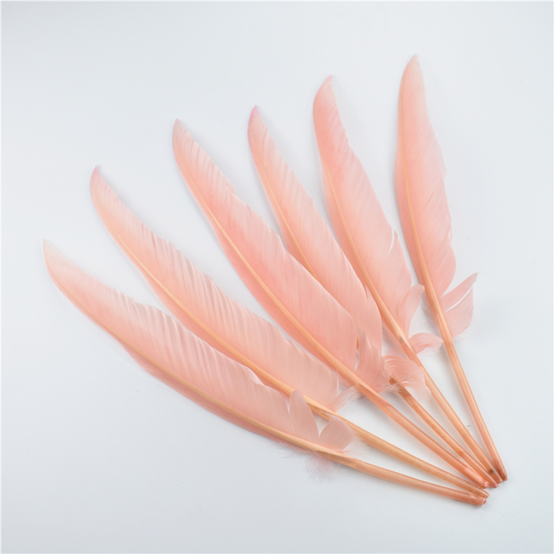 10 Stück farbige Truthahnfedern zum Basteln, 25–30 cm, 10–12 Zoll, weiße Federn, Feder, Stift, Hüte, Zubehör, Hochzeit, künstliche Dekorationen – Detail 6