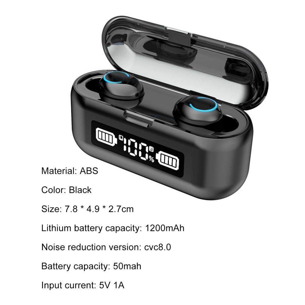 in-ear fone de ouvido led display tela