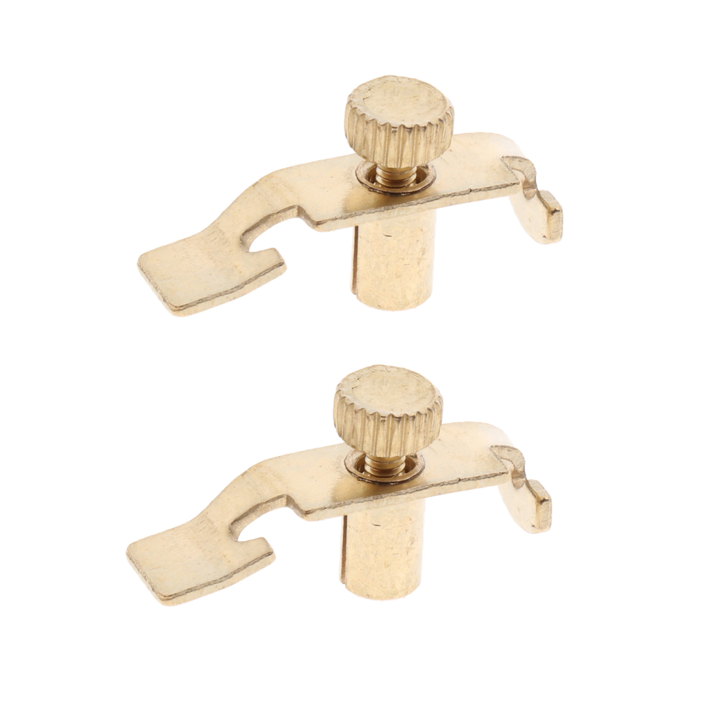 Durable 2 Pieces Metal Erhu Clip Fine Tuners Adjusters DIY Erhu Accessory