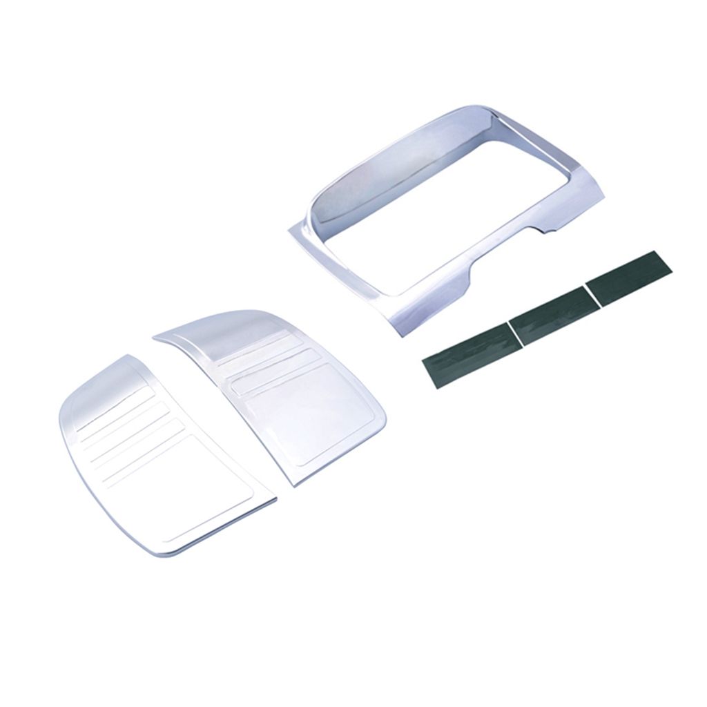 Chrome Tri Line Stereo Trim Cover Set For  Touring FLHT  14-18