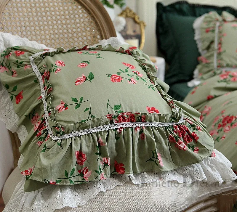 novas capas de travesseiro rendas plissado capa de almofada artesanal enrugamento xadrez almofadas decorativas capa de travesseiro bolo camadas fronha