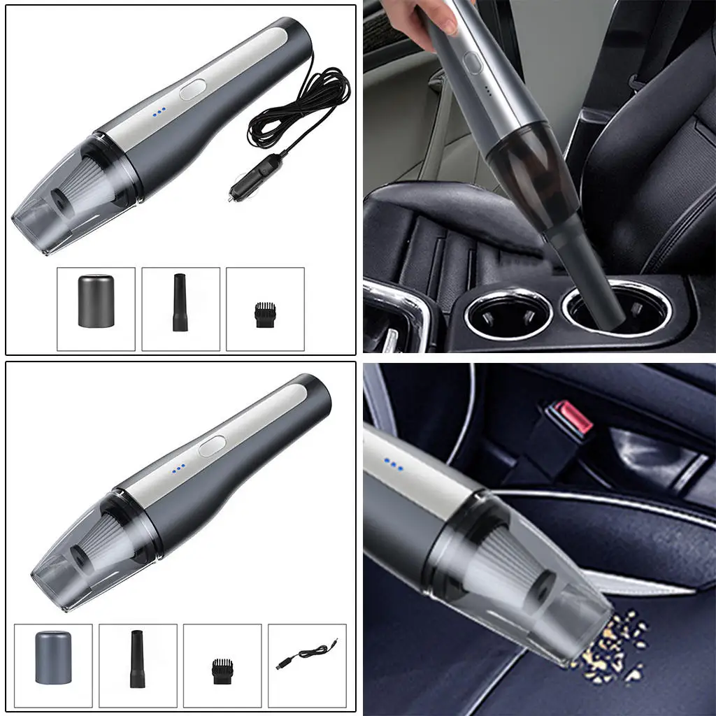 Car Vacuum Cleaner Portable Auto Accessories Strong Suction Fit for Deep Cleaning