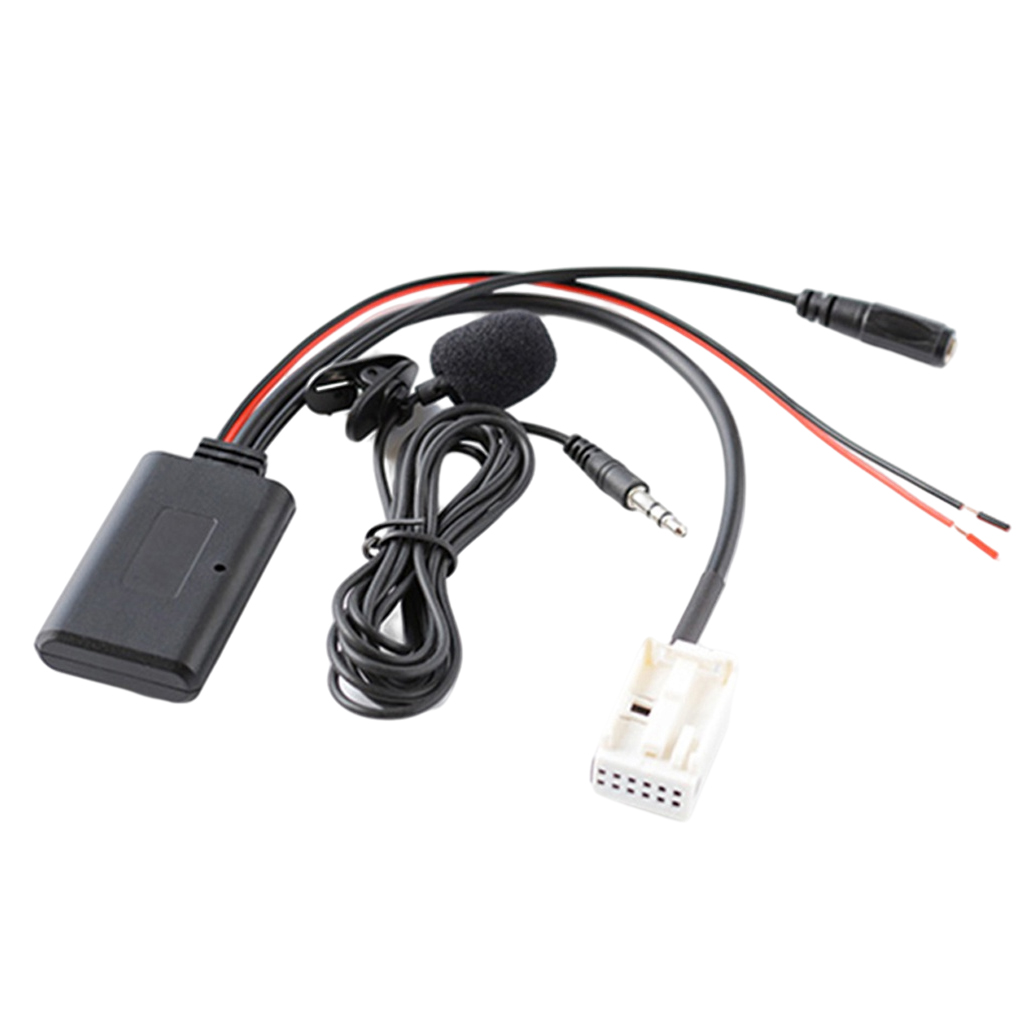 Bluetooth Aux Audio Cable Microphone Adapter Kit for BMW E60 E63 E64 E66, Professional